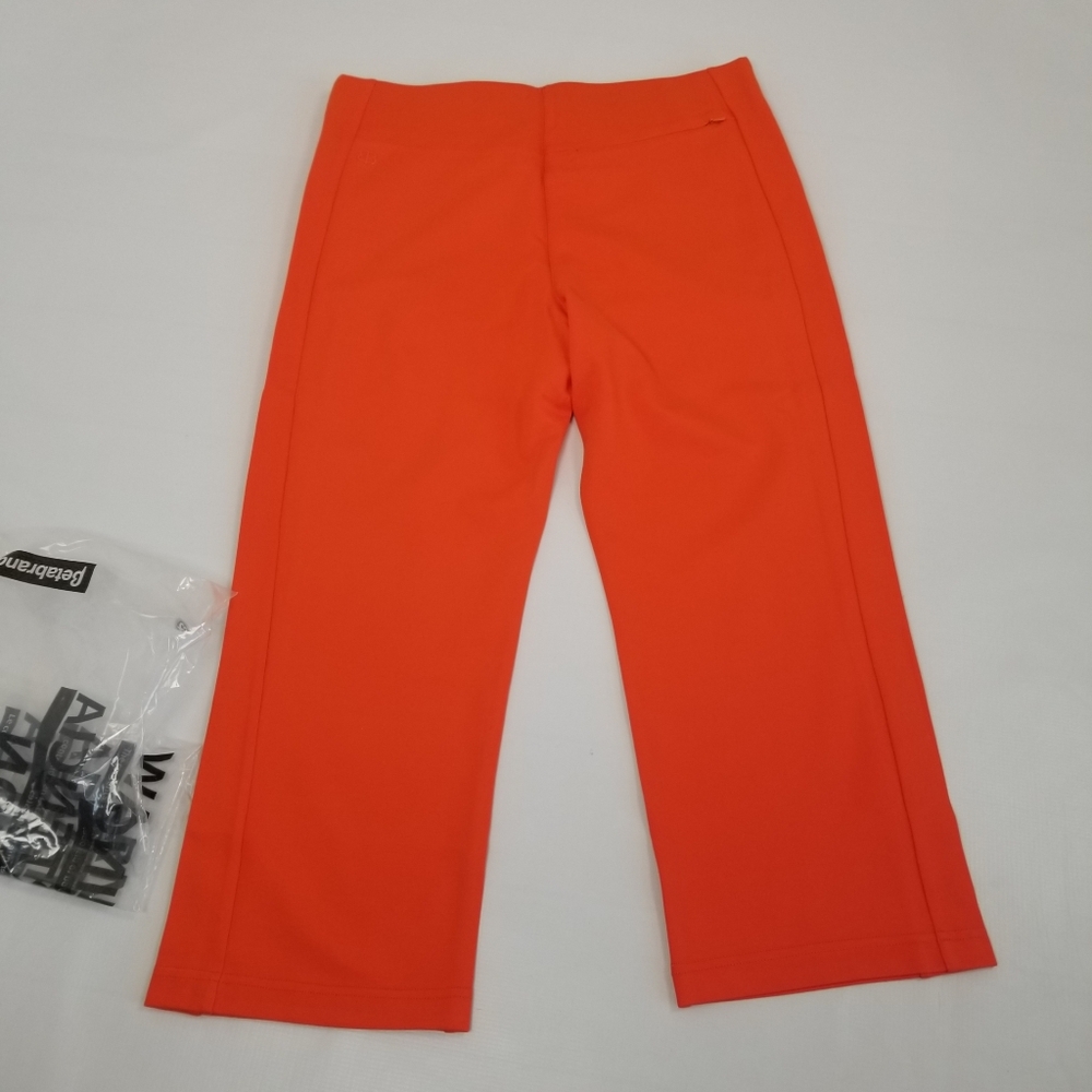 Betabrand Cropped Leg Trouser Pants XL Short Petite Coral NWOT